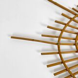 Ortf rattan sun mirror from the 60s