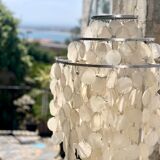 Floor lamp of the 60s in mother-of-pearl grapevines