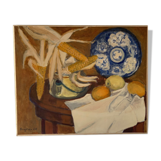 Oil on canvas still life by Bogdan 1968