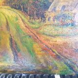 Old painting on canvas signed R. Debadrihaye