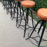 Set of 6 bar stools from the 50s