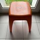 Vintage orange Flair stool from the 70s