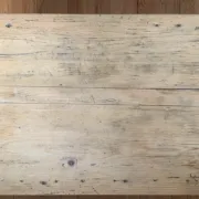 antique wooden coffee table with a patina