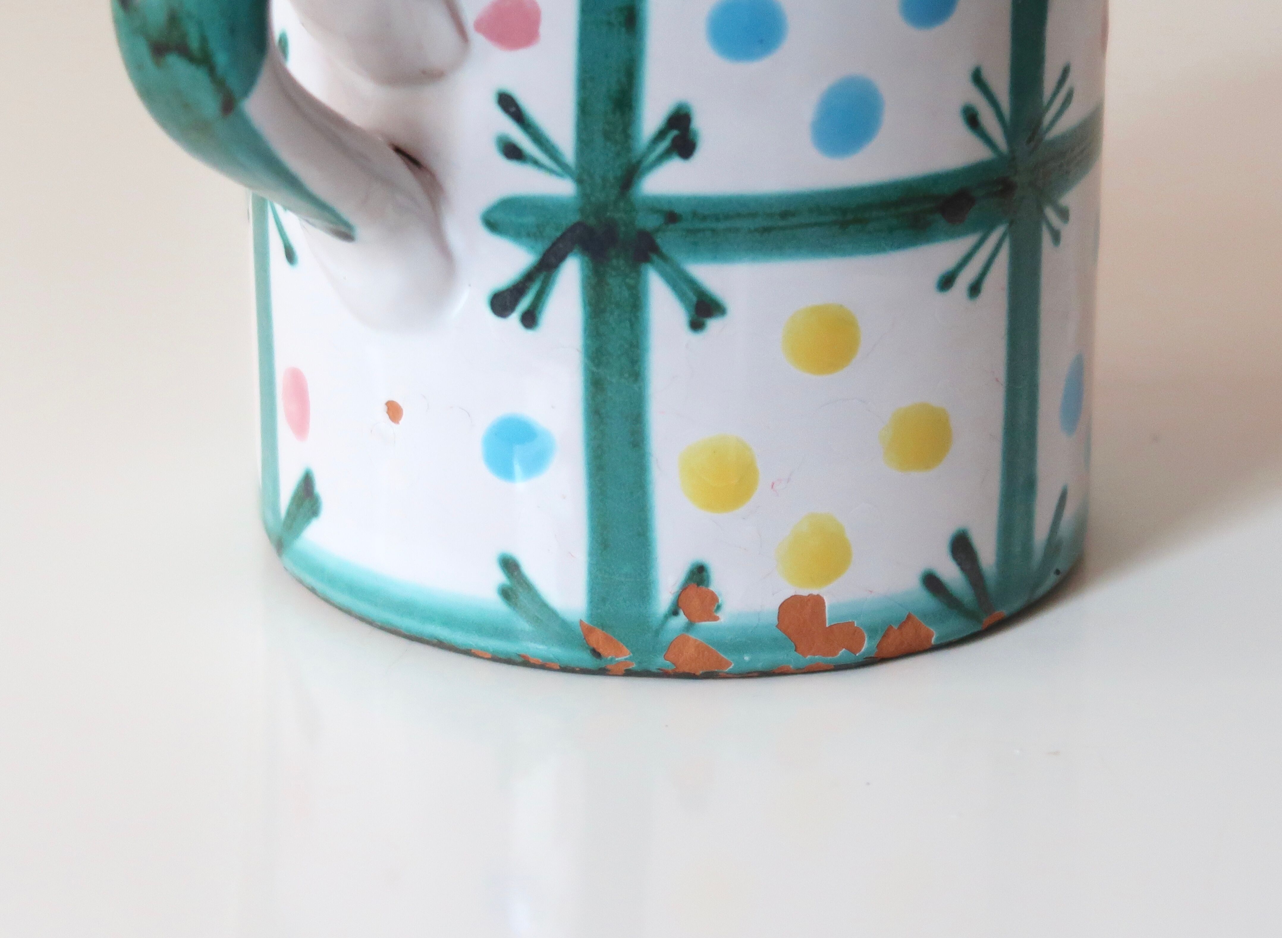 Covered ceramic pots La Roue Vallauris, 60s