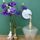 Vintage glass tulip wall light