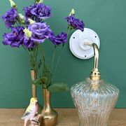 Vintage glass tulip wall light