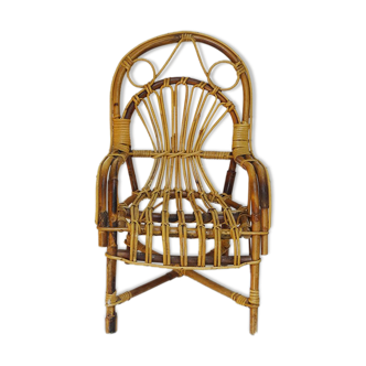 Fauteuil rotin enfant