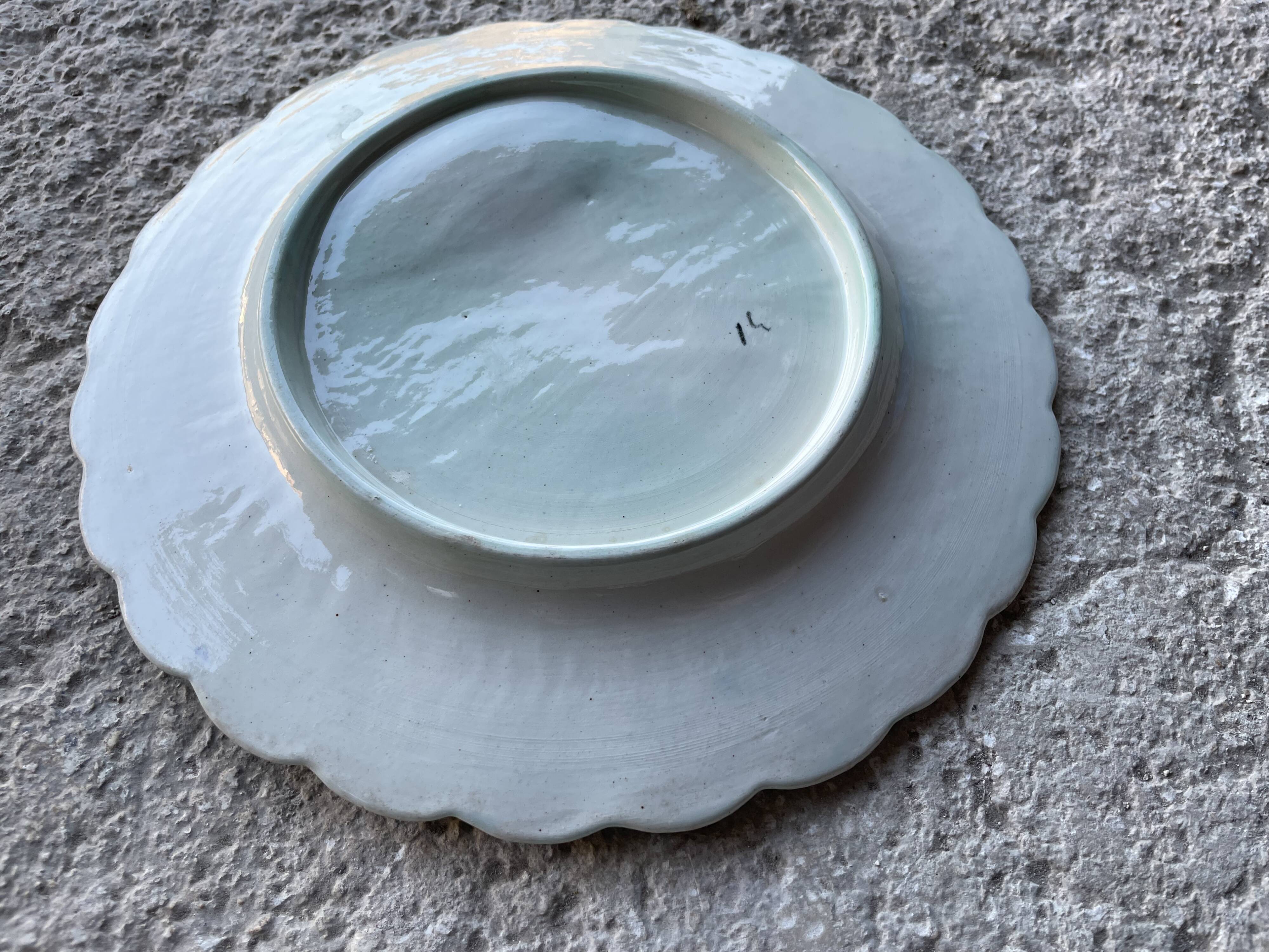 Asparagus plate in old slip