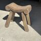 Four-legged stool in antique teak from Indonesia H 50 L 52