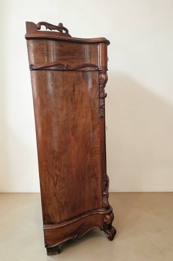 Bibliotheque basse vitrine Napoleon III