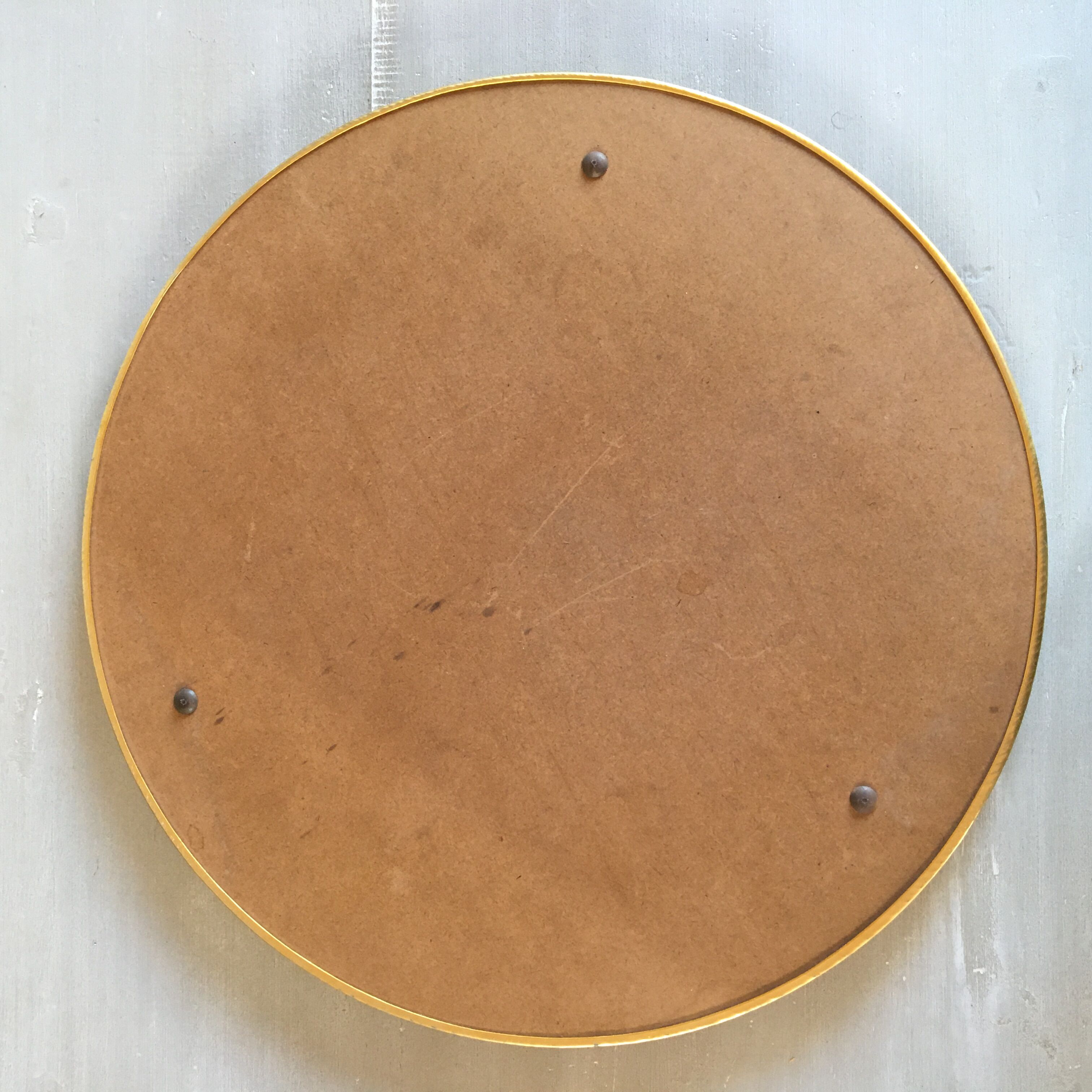 Round mirror tray