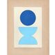 Collection of 9 abstract collages on paper - signed eawy