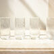 4 verres hauts striés