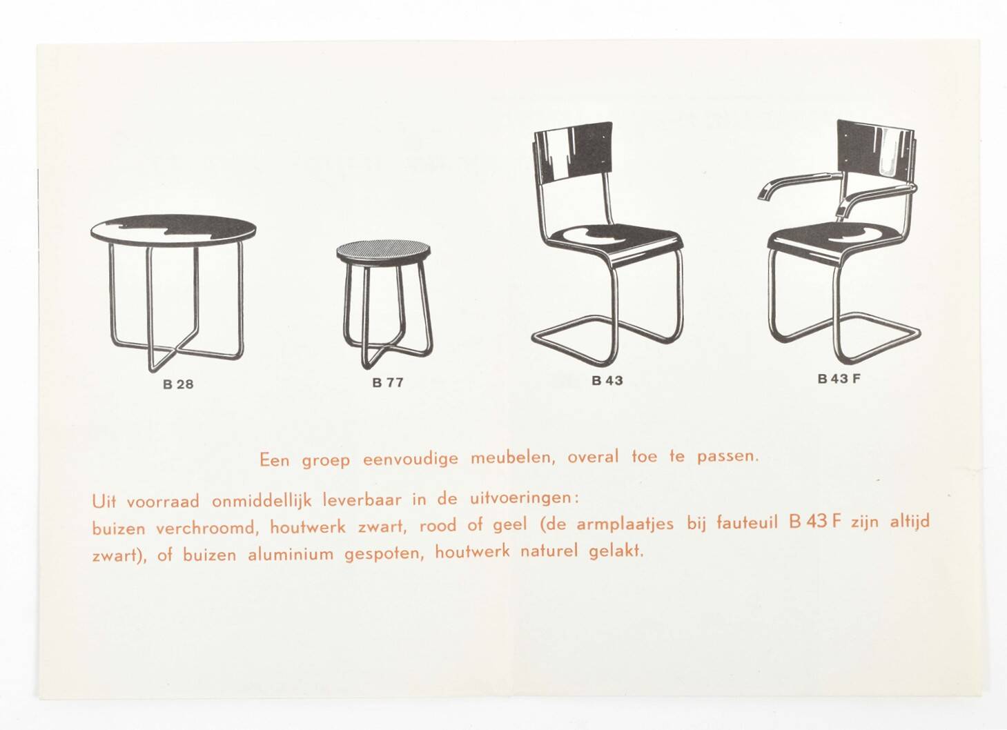 1930s Bauhaus Mart Stam B43F chair