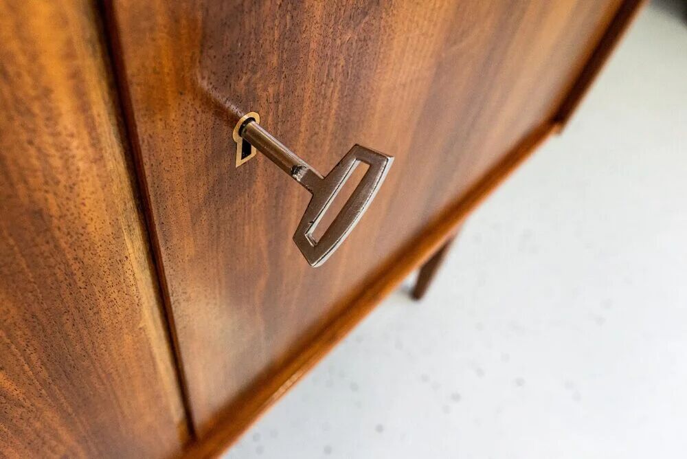 Vintage Walnut Sideboard From Bfm, Poland, 1960s