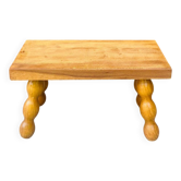 Vintage turned wooden footstool/step stool