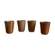 Set of 4 Digoin stoneware glasses