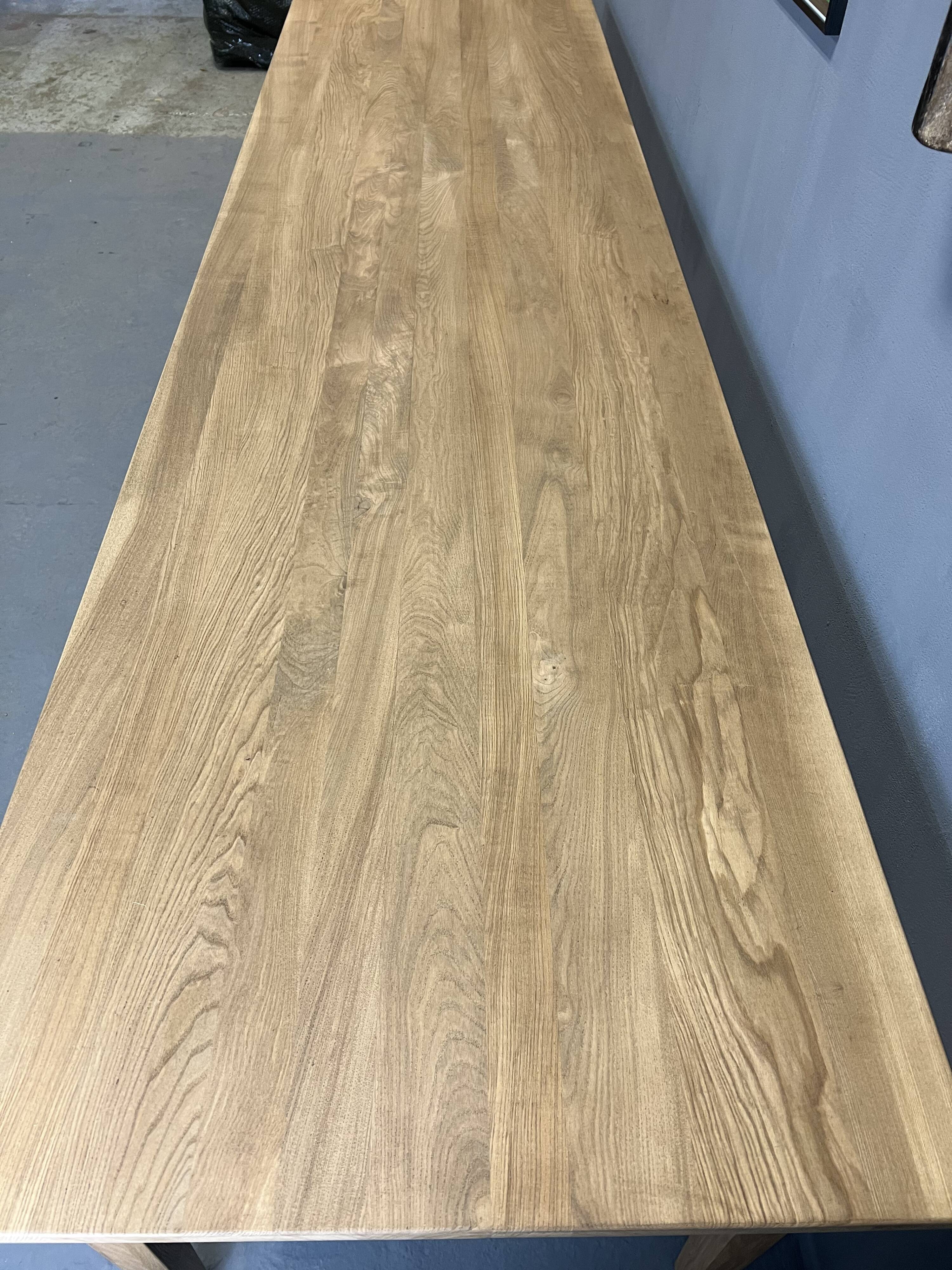 Farmhouse table 300 X 80 cm, spindle legs