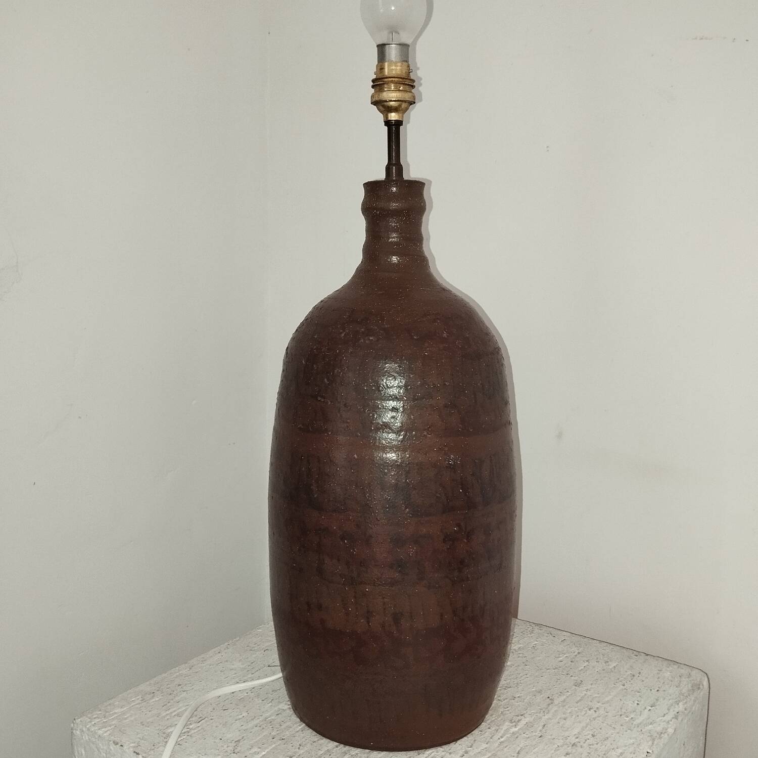 Volkoff Vallauris sandstone lamp 1950s