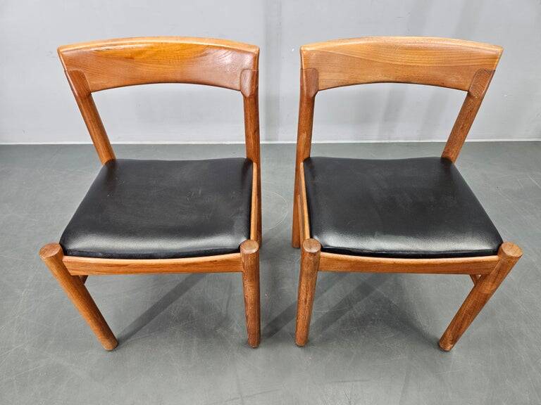 Set of Two Midcentury Rare Dining Chairs Bramin, Denmark, 1960s