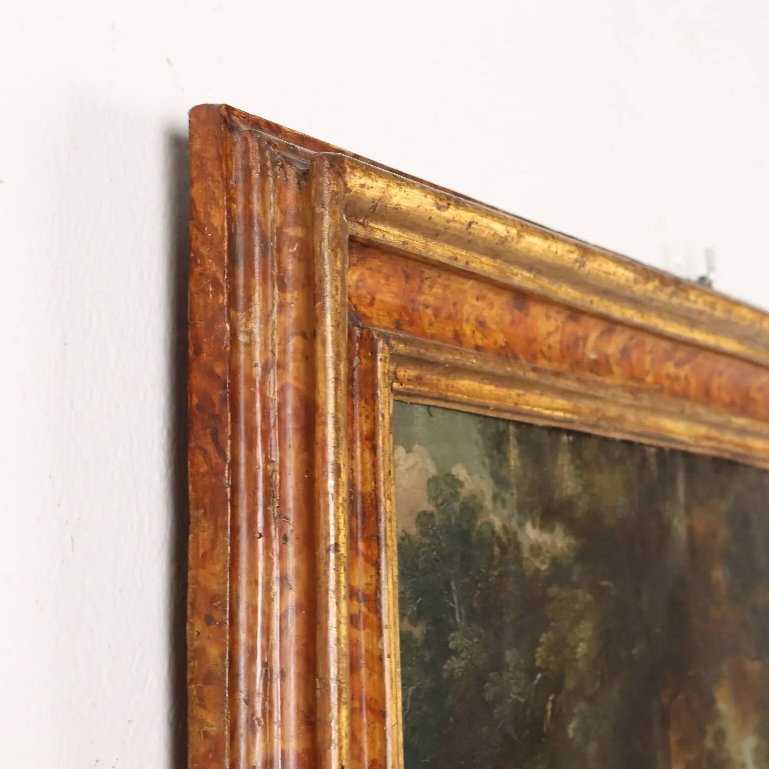 Peinture ancienne scène de guérison '600, huile sur cuivre