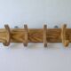 4-piece solid wooden coat rack, 1960s