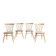 Série de quatre chaises « candlestick » par Lucian Ercolani