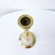 Pair Of Antique Candlesticks In Brass And Alabaster