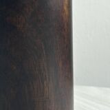 Old brutalist style wooden pot.