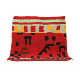 Handmade colorful wool Berber rug 200cmx200cm