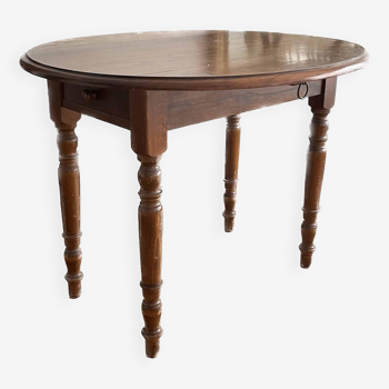 Table ovale en bois style Louis Philippe