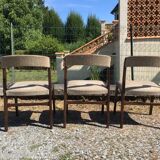 Set of 3 chairs Baumann sled