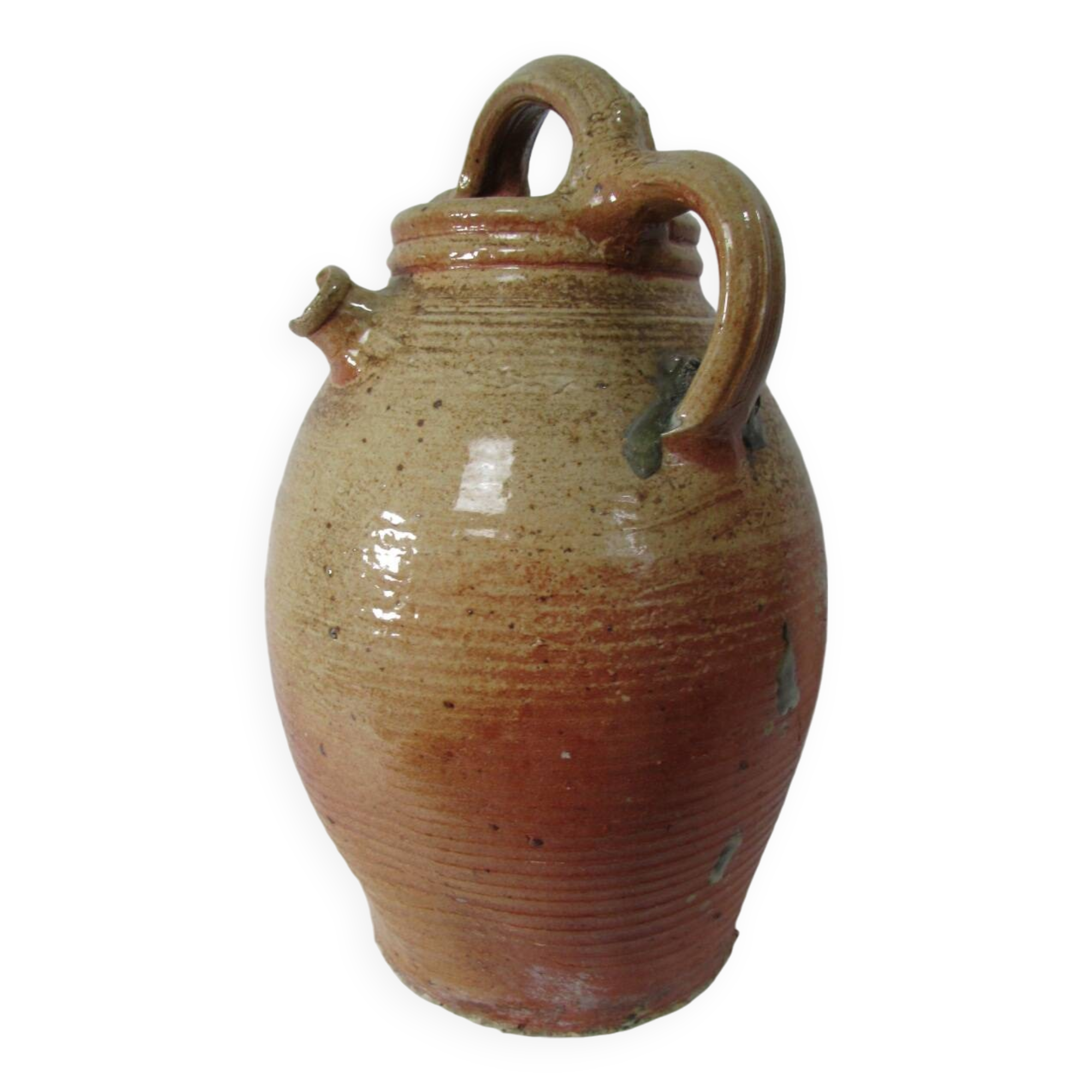 Large old stoneware jug
