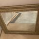 Miroir étain vintage cadre doré