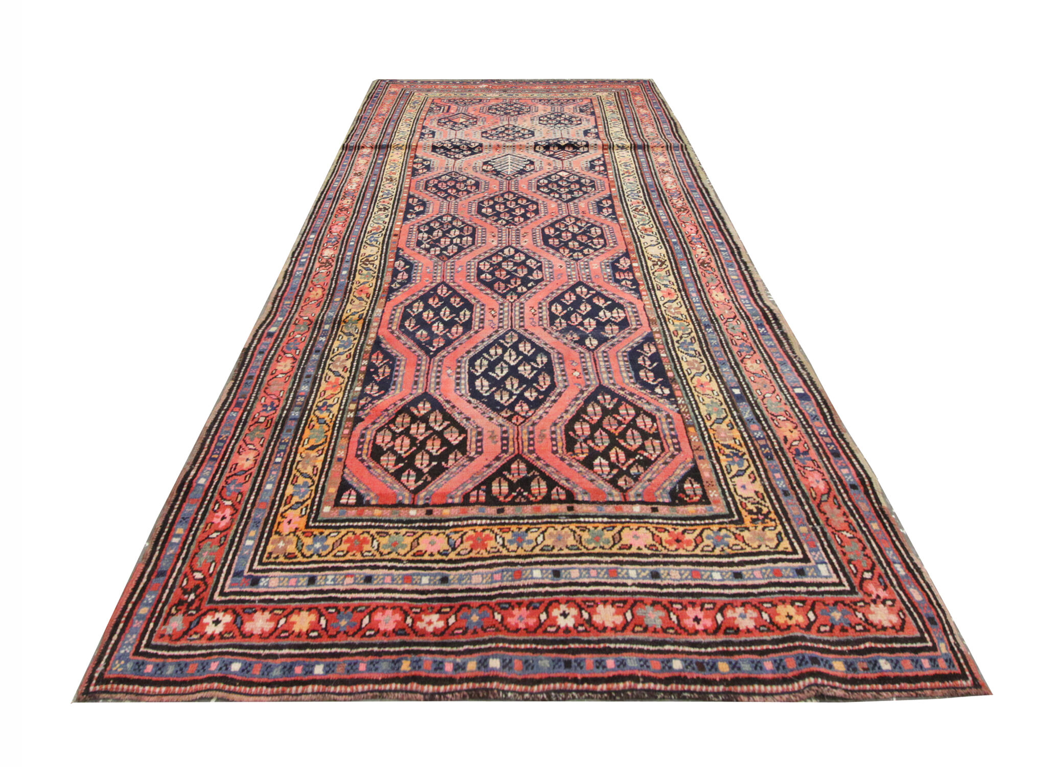 Rare caucasian antique rug, handwoven  karabagh rug- 230x107cm