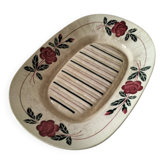 Asparagus dish HBC (Hippolyte Boulenger & Cie), 1920-1955