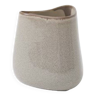 Vase gris ondulé en céramique