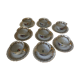 8 coffee cups in 60s floral porcelain