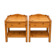 2 tables de chevet vintage en bois