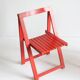 Vintage wooden folding chairs 1960s