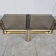 Vintage brass and chrome coffee table, 1970s
