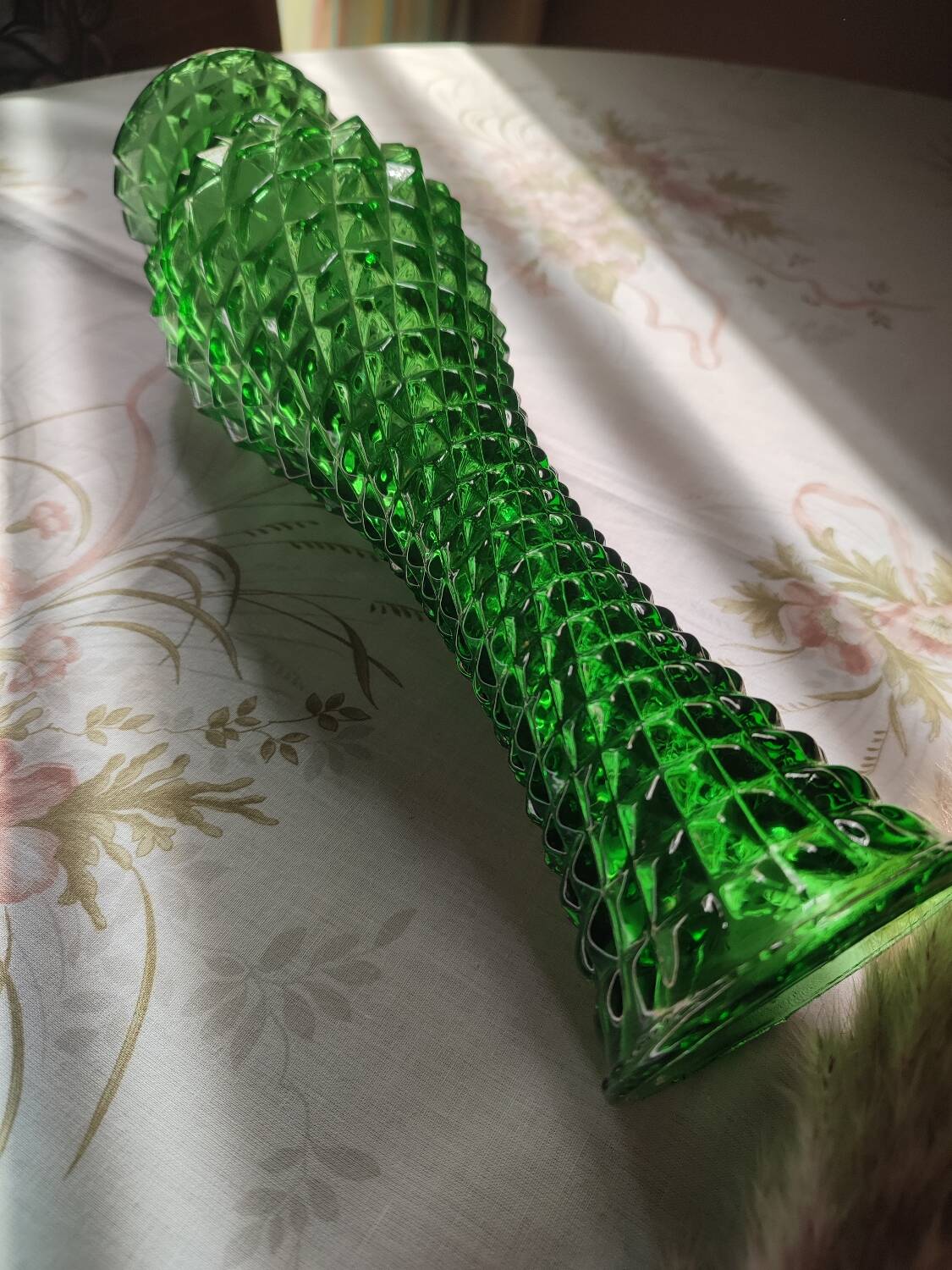 Vase with green spikes from Italy, vintage 60s