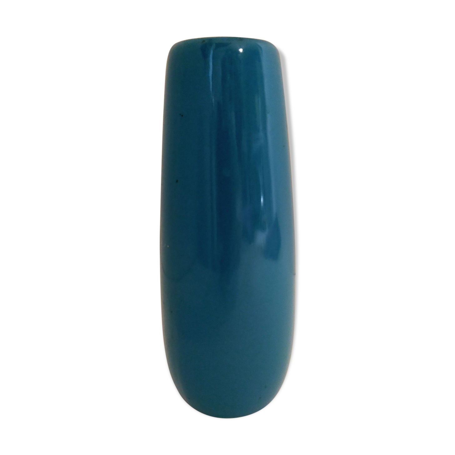 Turquoise blue vase brand YR