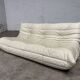 100% authentic ligne roset togo 3-seater beige leather in top condition!