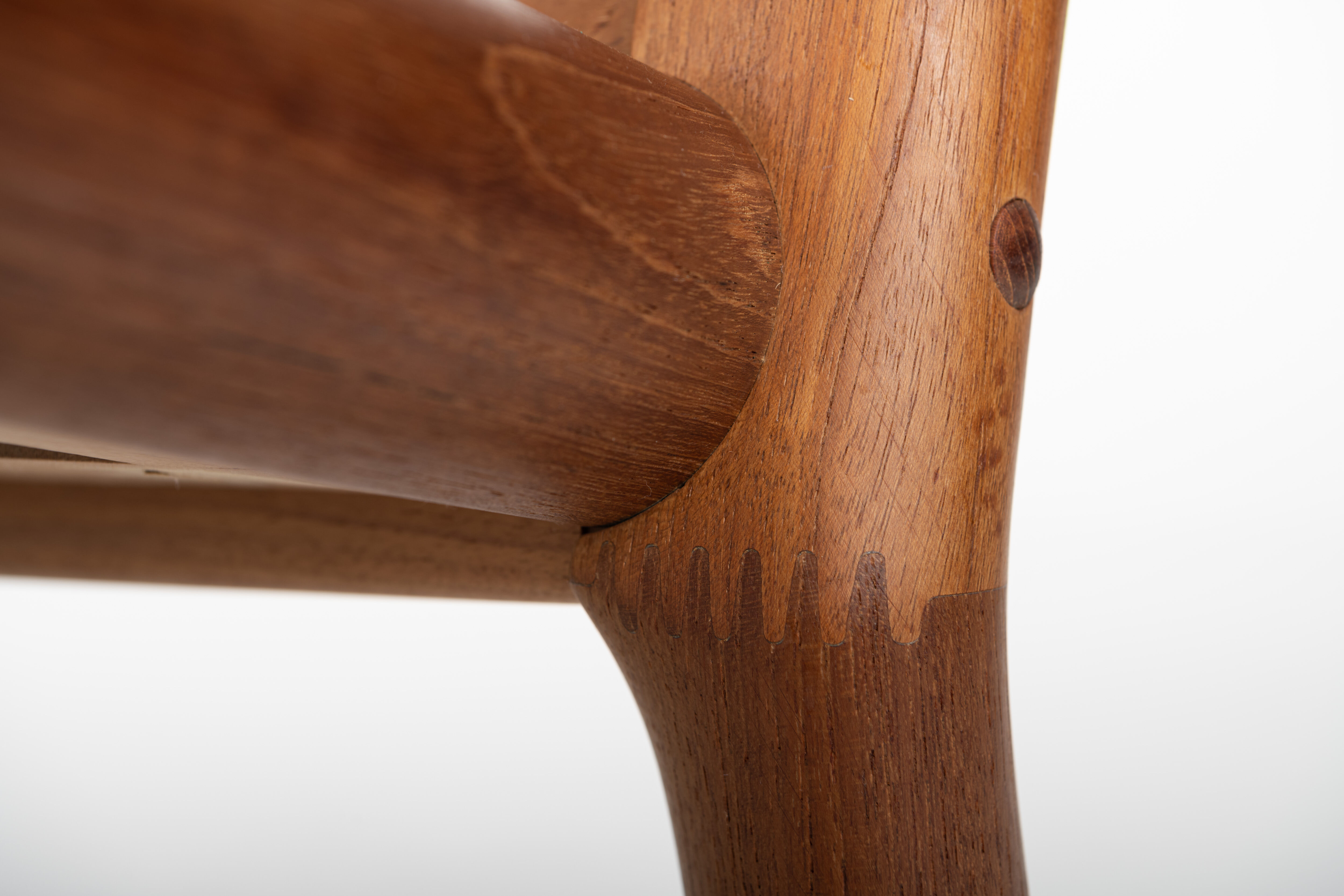 Rocking chair by Hans Olsen for Juul Kristensen in grey felt