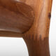 Rocking chair by Hans Olsen for Juul Kristensen in grey felt