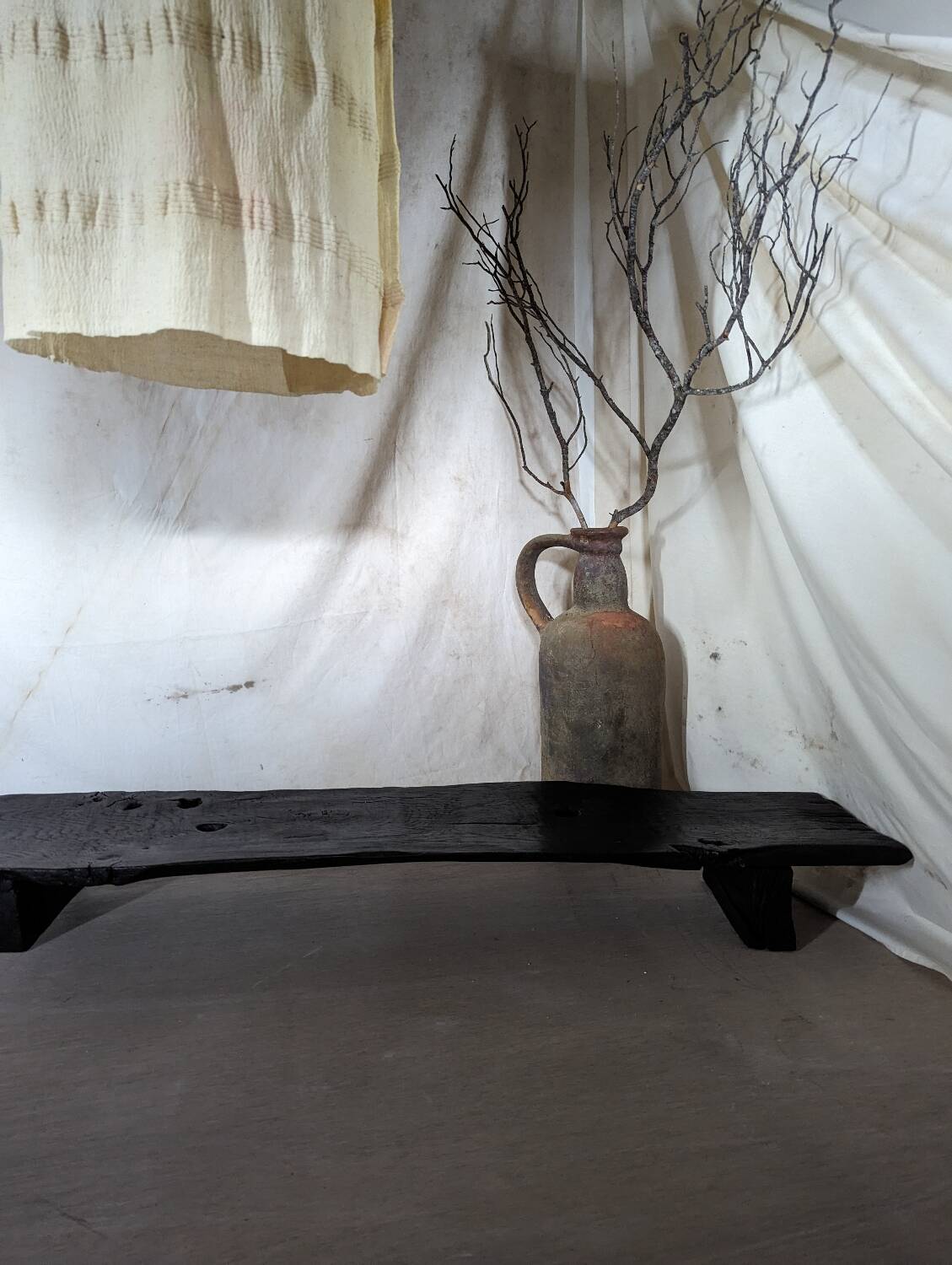 Table basse chêne brûlé