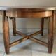 Vintage extendable wooden table from the 50s with independent extension