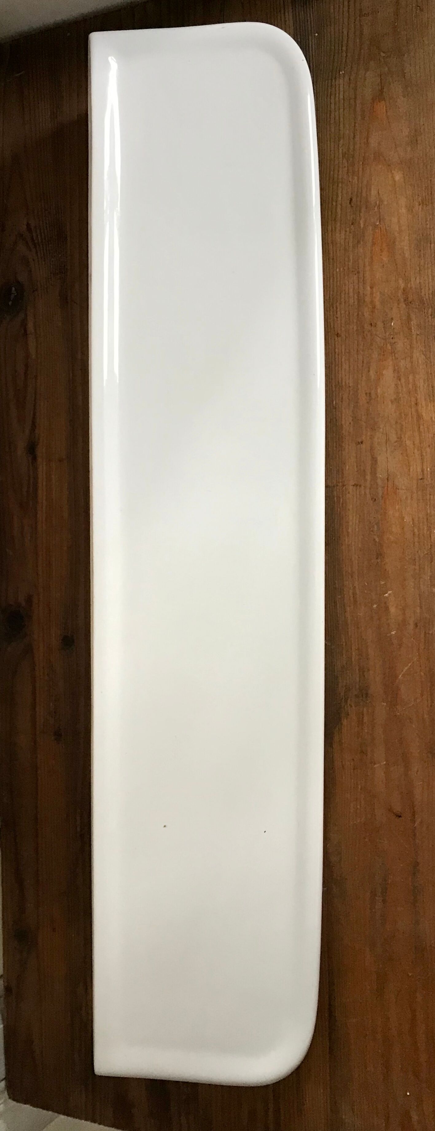 Vintage enamelled ceramic shelf