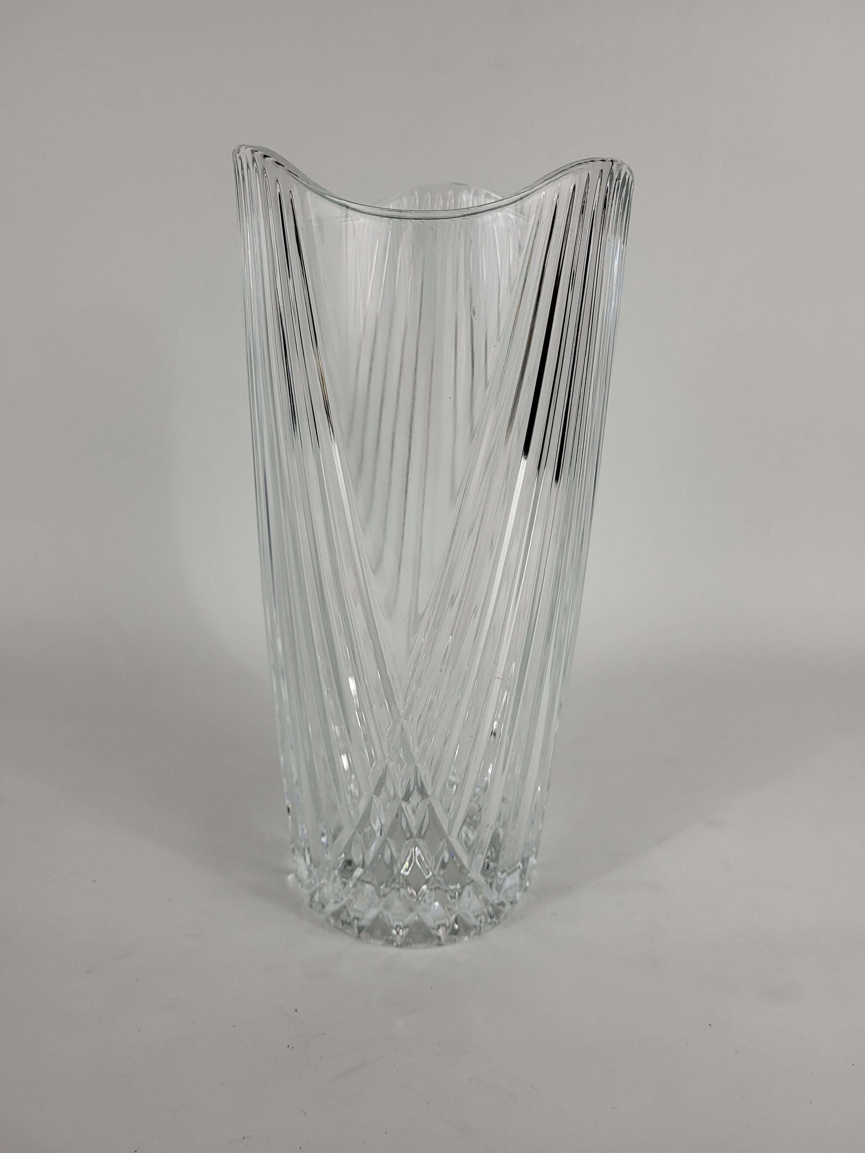 Art Deco crystal vase
